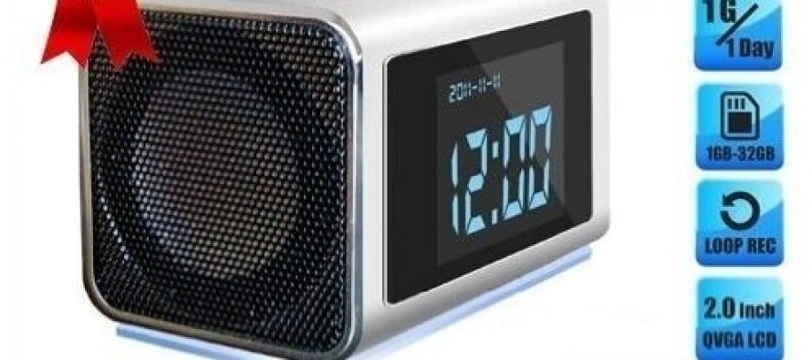 Secret Spy Camera Mini Clock Radio with Hidden DVR