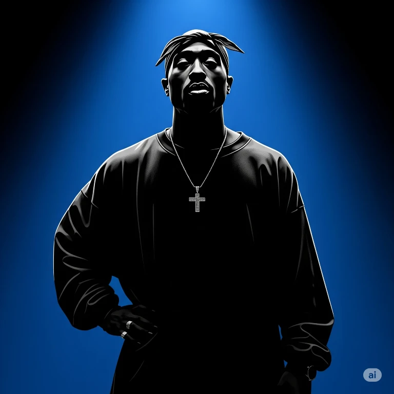 Tupac Shakur the rap icon.