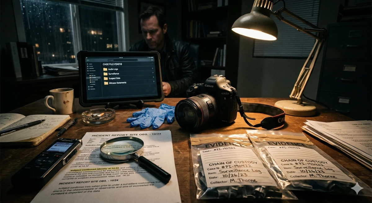 Evidence collection for private investigators