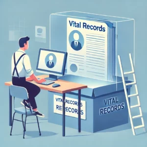 Vital records search.